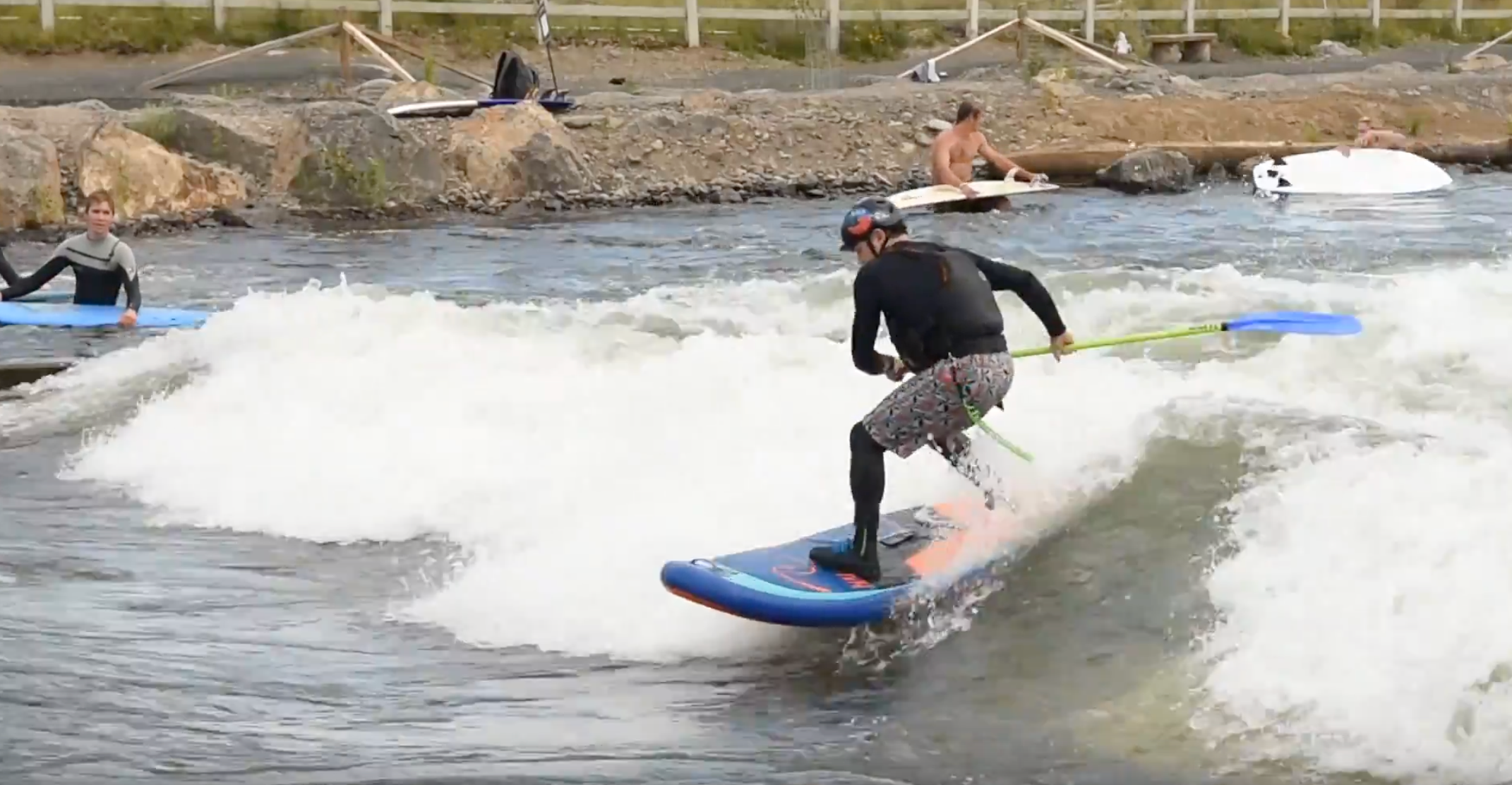 Surfing the Bend Whitewater Park