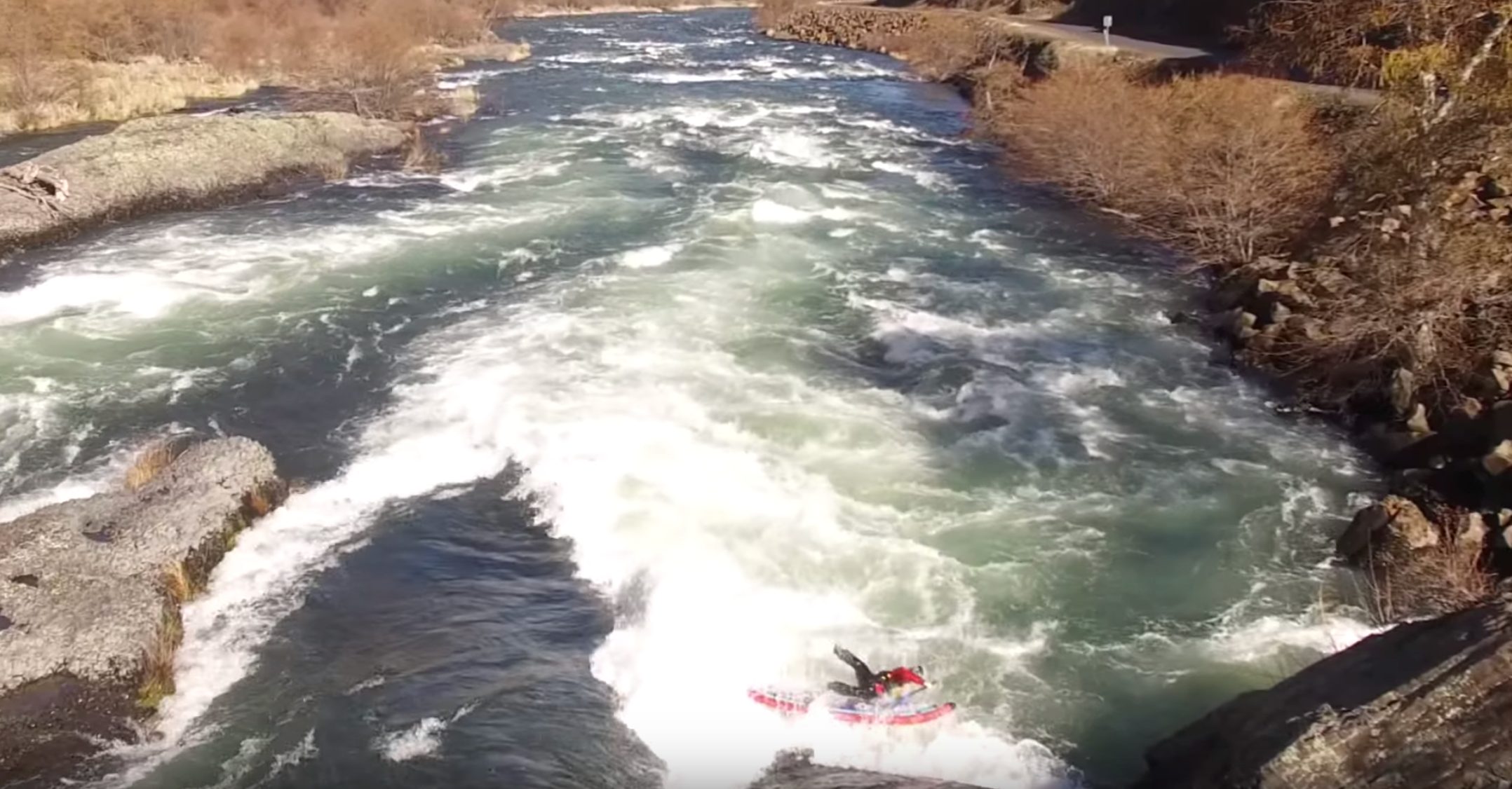 Oak Springs Rapids at 6000 CFS