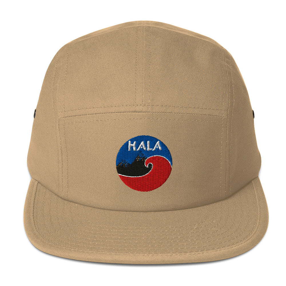 Khaki 5 panel cap