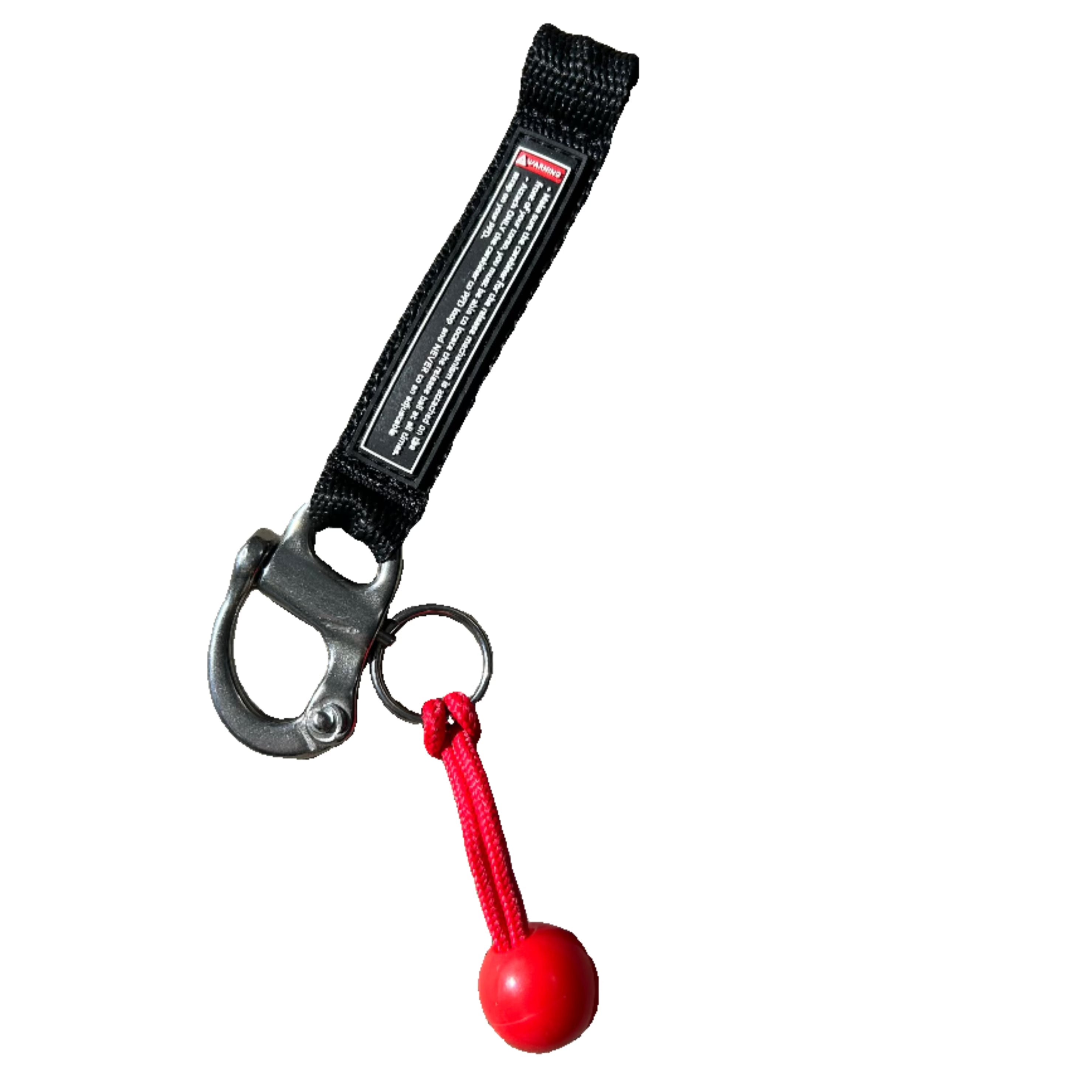welded shackle for releaseable leash