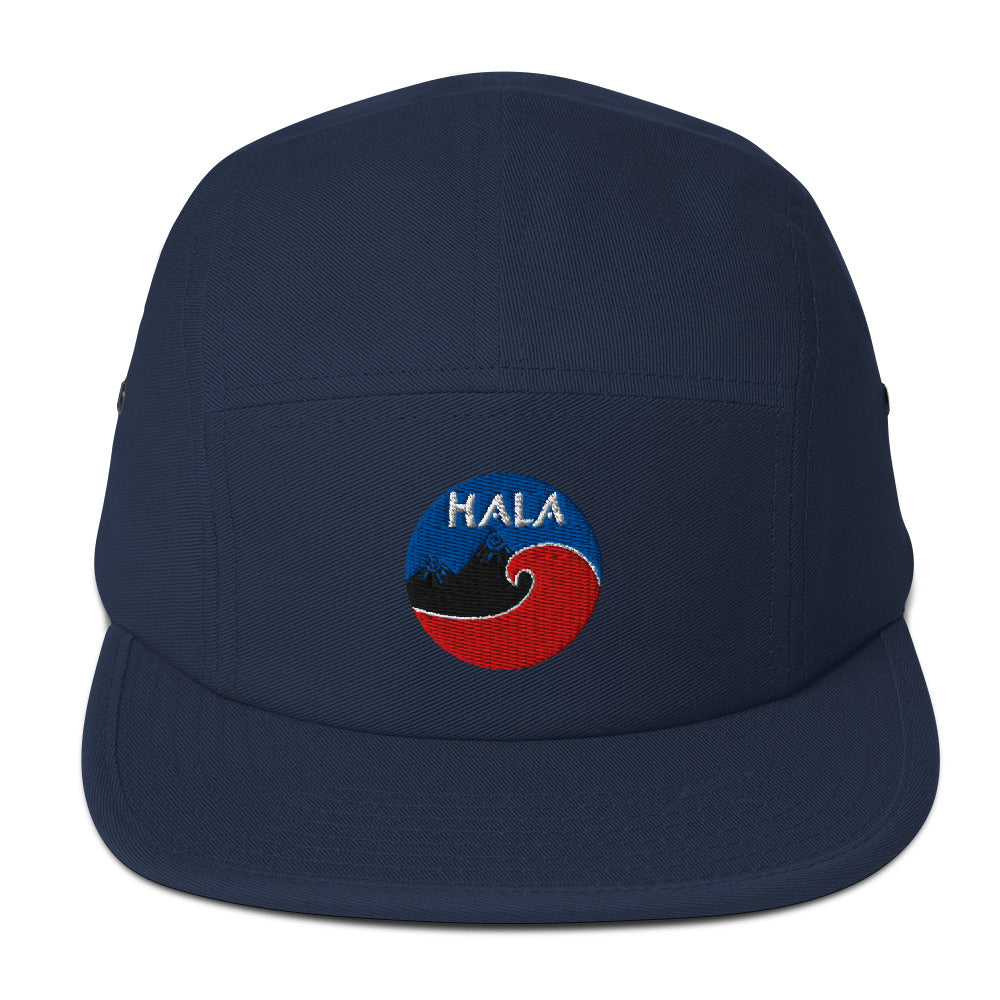 navy 5 panel cap