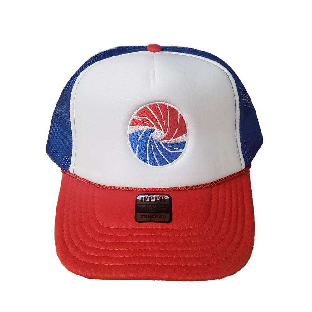 double wave trucker hat