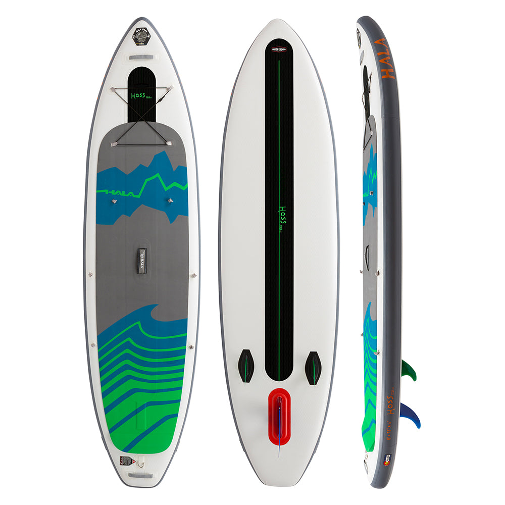 Hala Hoss Tour EX 2024 inflatable paddle board three angles