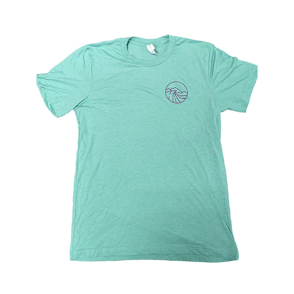 green new wave t shirt front